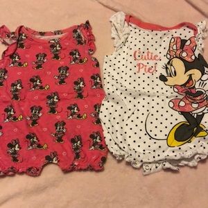 Minnie mouse rompers